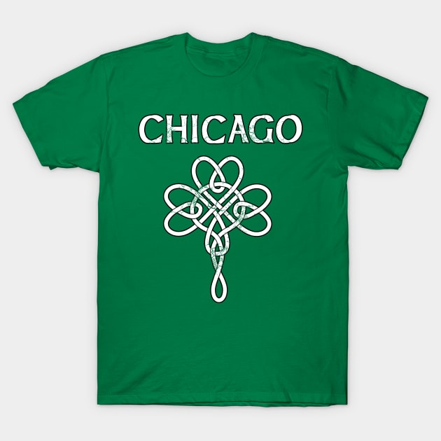 Chicago Irish Celtic Knot St Patrick's Day T-Shirt by E